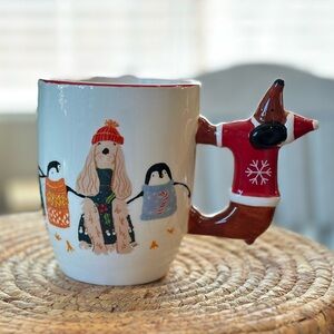 World Market Dachshund Handle Mug